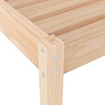 vidaXL Chaises longues lot de 2 199 5x60x74 cm bois massif de pin