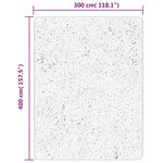 vidaXL Tapis shaggy à poils longs moderne crème et noir 300x400 cm