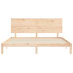 vidaXL Cadre de lit sans matelas bois massif de pin