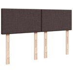 vidaXL Sommier à lattes de lit avec matelas Marron foncé 140x200 cm