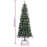 vidaXL Sapin de Noël artificiel avec support Vert 240 cm PVC