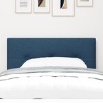 Tête de lit LED vitaXL Capitonnée Bouton Bleue 90 cm Tissu