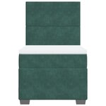 vidaXL Sommier à lattes de lit et matelas Vert foncé 80x200 cm Velours