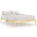 vidaXL Cadre de lit sans matelas bois massif