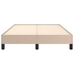 vidaXL Cadre de lit sans matelas cappuccino 120x200 cm similicuir