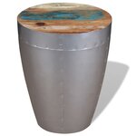 vidaXL Tabouret aviateur Bois de récupération massif