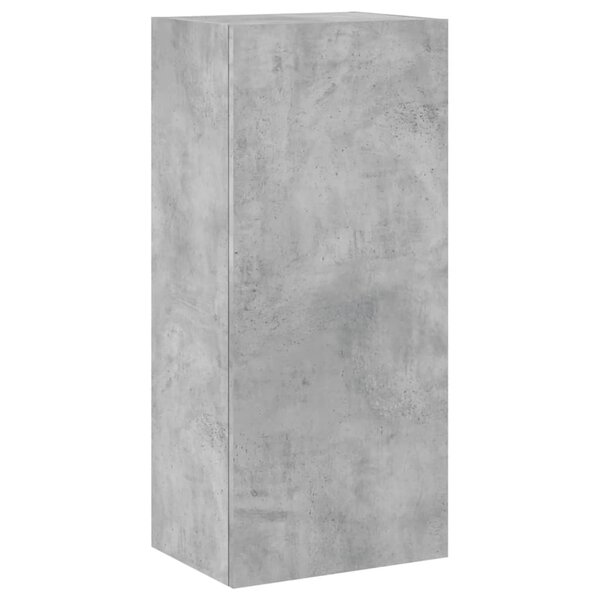 vidaXL Meuble TV mural gris béton 40 5x30x90 cm bois d'ingénierie