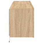 vidaXL Meubles TV muraux lumières LED 2 Pièces chêne sonoma 60x35x41 cm