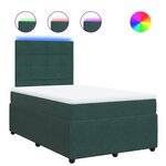 vidaXL Sommier à lattes de lit avec matelas vert foncé 120x190 cm