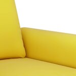 vidaXL Ensemble de canapés 3 Pièces avec coussins jaune velours