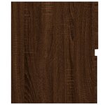vidaXL Ensemble de meubles de salle de bain 2 Pièces Chêne marron