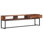 vidaXL Meuble TV 160x30x45 cm Bois de Sesham massif