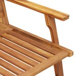 vidaXL Chaises de jardin avec table 4 Pièces en bois massif d'acacia