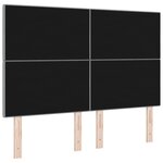 Tête de lit capitonnée Gris clair 140 cm en tissu