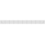 vidaXL Clôture en treillis métallique et ancrage anthracite 1 8x25 m