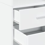 vidaXL Buffet haut blanc 40x42 5x185 cm bois d'ingénierie