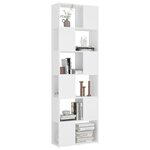vidaXL Bibliothèque/Séparateur de pièce Blanc 60x24x186 cm