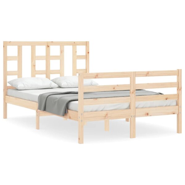 vidaXL Cadre de lit sans matelas 120x200 cm bois massif