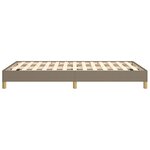 vidaXL Cadre de lit Taupe 120x200 cm Tissu