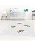 Tapis enfant RAINBOW 120 x 160 cm - Gris