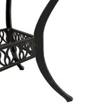 vidaXL Ensemble manger de jardin 5 Pièces bronze aluminium coulé