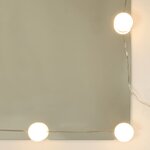 vidaXL Armoire à miroir avec LED noir 60x31 5x62 cm