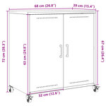 vidaXL Buffet anthracite 68 5x39x72 cm acier laminé à froid