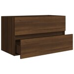 vidaXL Armoire d'évier Chêne marron 80x38 5x45 cm Bois d'ingénierie