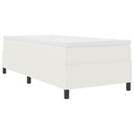 vidaXL Lit à ressort Crème 80x200 cm en tissu velours côtelé