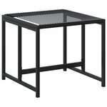 vidaXL Ensemble à manger de jardin 9 Pièces Noir Résine tressée
