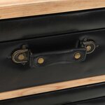 vidaXL Armoire à tiroirs bois de sapin massif 80x36x75 cm