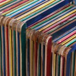vidaXL Table gigogne 3 Pièces Teck recyclé coloré