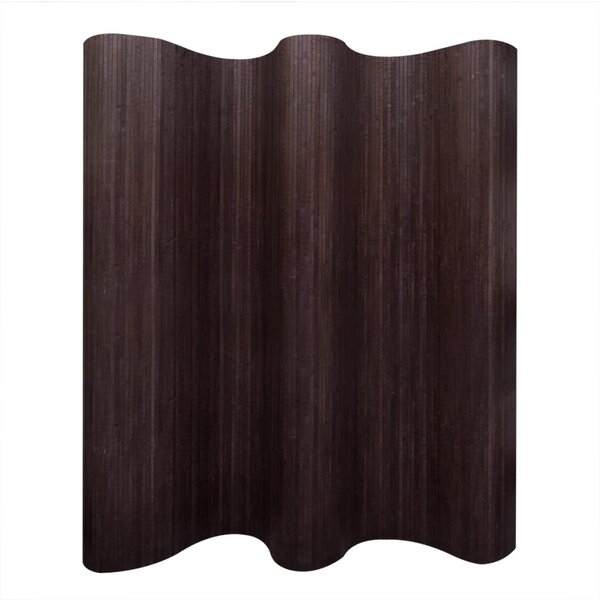 vidaXL Cloison de séparation Bambou Marron foncé 250 x 165 cm