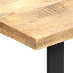 vidaXL Table de salle à manger 120x60x76 cm bois de manguier solide