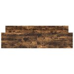 vidaXL Cadre de lit sans matelas chêne fumé 200x200 cm