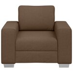 Fauteuil vidaXL Marron 59 cm en Tissu