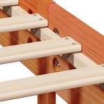 vidaXL Cadre de lit sans matelas cire marron 90x200 cm bois pin massif