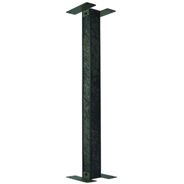 Poteau universel pour boites aux lettres - 80 x 80 x 1000 mm  Aluminium Modèle Galibot