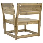 vidaXL Salon de jardin 7 Pièces bois de pin imprégné