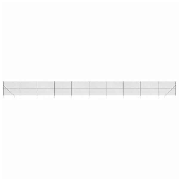 vidaXL Clôture à mailles losangées avec ancrage anthracite 1 6x25 m