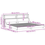 vidaXL Cadre de lit sans matelas 180x200 cm bois massif de pin