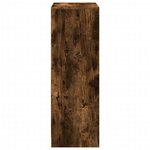 vidaXL Buffet avec LED chêne fumé 72x34x100 cm bois d'ingénierie