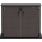 Armoire de rangement ou Cache Poubelle pour 2 poubelles StoreAway DURAMAX - 850 L - Marron