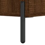 vidaXL Buffet Chêne marron 34 5x34x90 cm Bois d'ingénierie