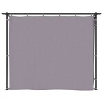 vidaXL Tonnelle avec rideaux 3x3 m Anthracite Acier