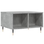 vidaXL Table basse Gris béton 60x50x36 5 cm Bois d'ingénierie