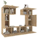 vidaXL Ensemble de meubles TV 6 Pièces Chêne sonoma Bois d'ingénierie