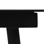 vidaXL Ensemble à manger d'extérieur 9 Pièces Rotin PVC Noir