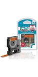 DYMO LabelManager Ruban D1 durable, haute résistance, Noir/Orange, 12mm x 3m