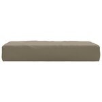 vidaXL Coussin de palette taupe 60x60x8 cm tissu oxford